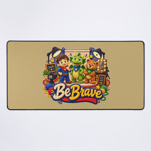 Item preview, Be Brave Wool Image with Arthur, Art, and Artie designed and sold by TheFatherOfArt.