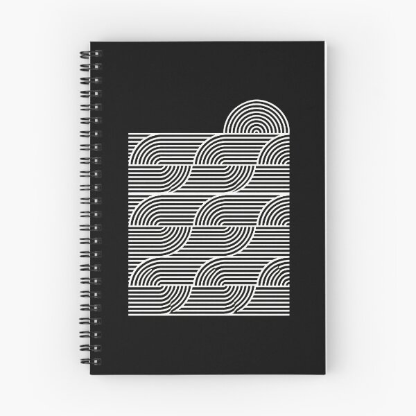 Item preview, Abstract Geometric Arcs Pattern Orange White designed and sold by bezaperina.