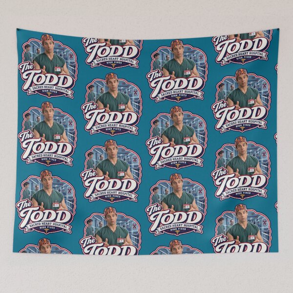 Item preview, The Todd Sacred Heart Hospital High Five - Scrubs Cult Art Series designed and sold by killem667.