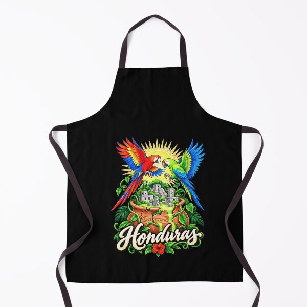 Item preview, Funny Honduras Macaws and Jungle Ruins Art designed and sold by elderberry.