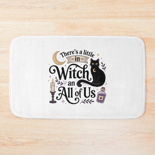 Item preview, There’s a Little Witch in All of Us – Crescent Moon Black Cat Gifts designed and sold by Zizo-DR44.