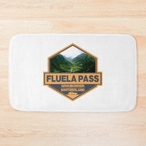Item preview, Fluela Pass Switzerland Travel Art Badge designed and sold by MemesRetails.