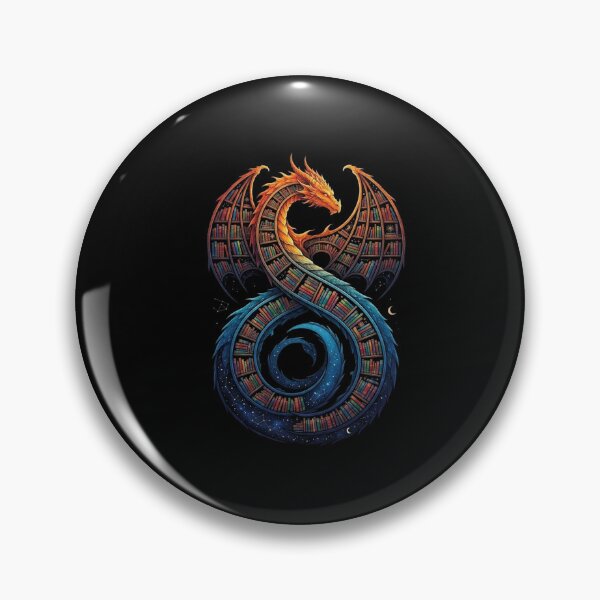 Item preview, Dragon Made of Books Fantasy Reader Library Design designed and sold by Ostericaimusa.