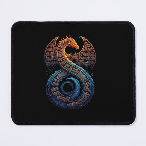 Item preview, Dragon Made of Books Fantasy Reader Library Design designed and sold by Ostericaimusa.