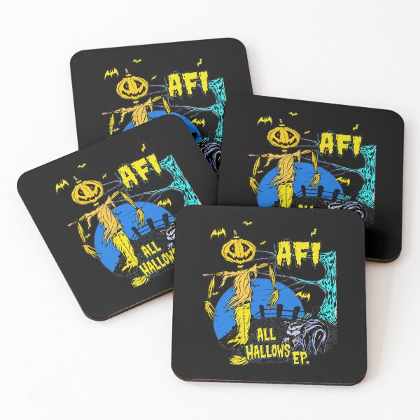 Item preview, AFI All Hallows EP Halloween Scarecrow Cat Bats Moon designed and sold by Kennethmeyers1.