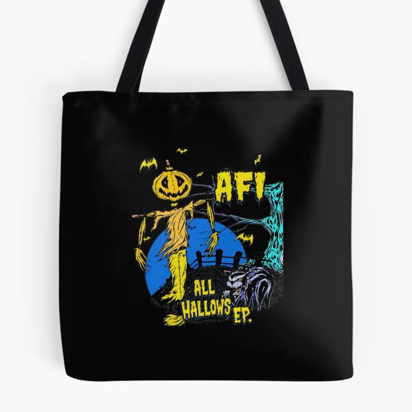 Item preview, AFI All Hallows EP Halloween Scarecrow Cat Bats Moon designed and sold by Kennethmeyers1.