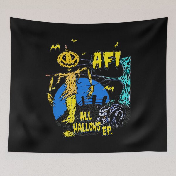 Item preview, AFI All Hallows EP Halloween Scarecrow Cat Bats Moon designed and sold by Kennethmeyers1.