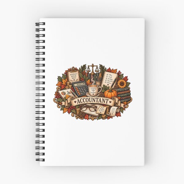 Item preview, Vintage Autumn Accountant Finance Sticker – Accounting and Bookkeeping Gift designed and sold by FestivityFinds.