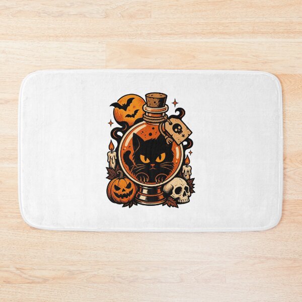 Item preview, Bottled Menace Evil Black Cat Illustration with Mysterious Vibe designed and sold by JessElle05.
