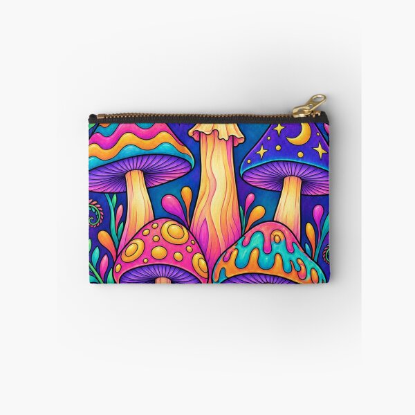 Item preview, Neon Mushroom Wonderland – Psychedelic Cosmic Forest designed and sold by Inked Legacy.