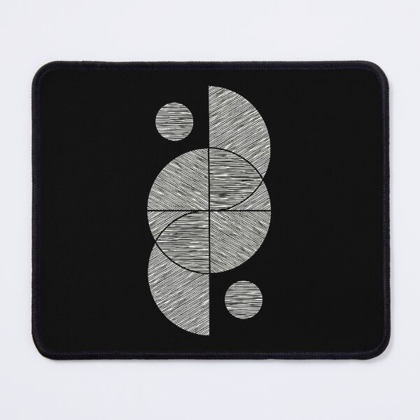 Item preview, Abstract Geometric Hatch Lines Circles designed and sold by helencacu.