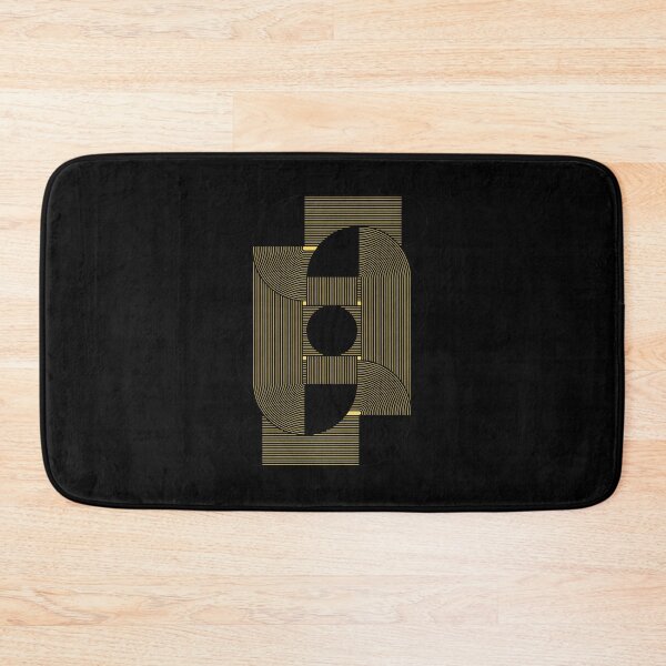 Item preview, Abstract Geometric Lines and Shapes Yellow Black Design designed and sold by sotospor.