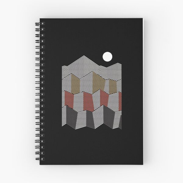 Item preview, Abstract Geometric Mountain Moon Op Art designed and sold by lamercarv.