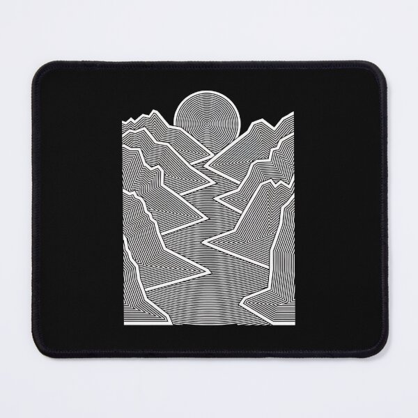 Item preview, Abstract Geometric Mountain Sun Line Art designed and sold by fetzrolfs.