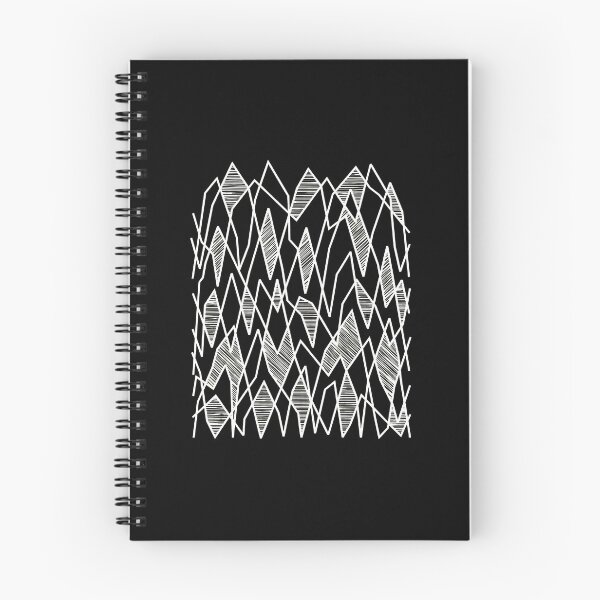 Item preview, Abstract Geometric Pattern White Lines Black Background designed and sold by andrasmar.