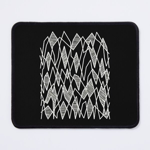 Item preview, Abstract Geometric Pattern White Lines Black Background designed and sold by andrasmar.