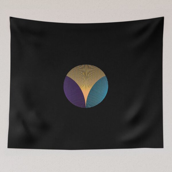 Item preview, Abstract Geometric Radiating Lines Circle Art designed and sold by lasopent.