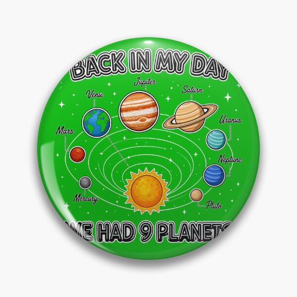 Item preview, Back in My Day Nine Planets designed and sold by ComingHomeStore.