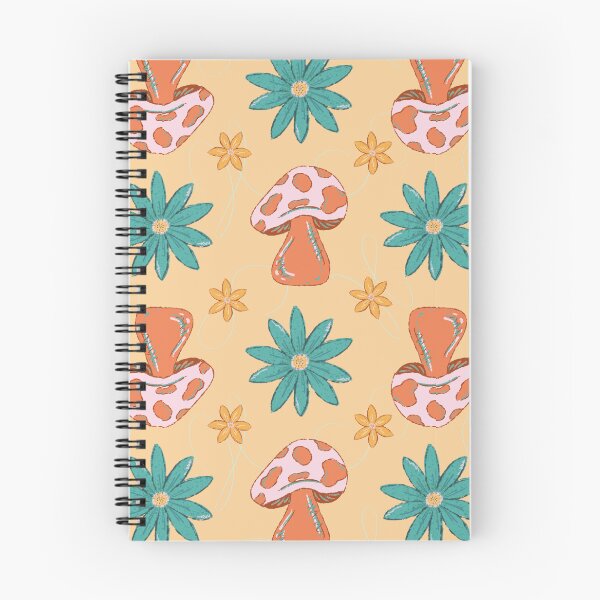 Item preview, Funky Floral Fungi Pattern - Yellow-Orange background designed and sold by Haley Scott.