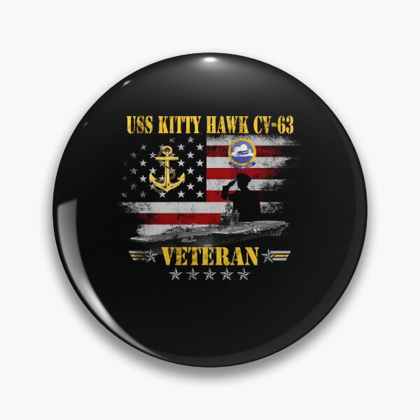 Item preview, USS Kitty Hawk CV-63 Veteran Patriotic American Flag Naval Tribute Design designed and sold by Osstaramilua.