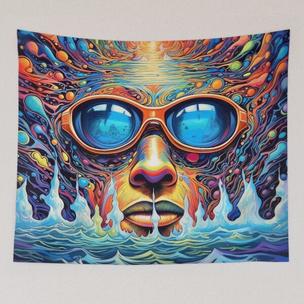 Item preview, Alien Deep Sea Cosmic Colorful Alien With Goggles designed and sold by DEC02.
