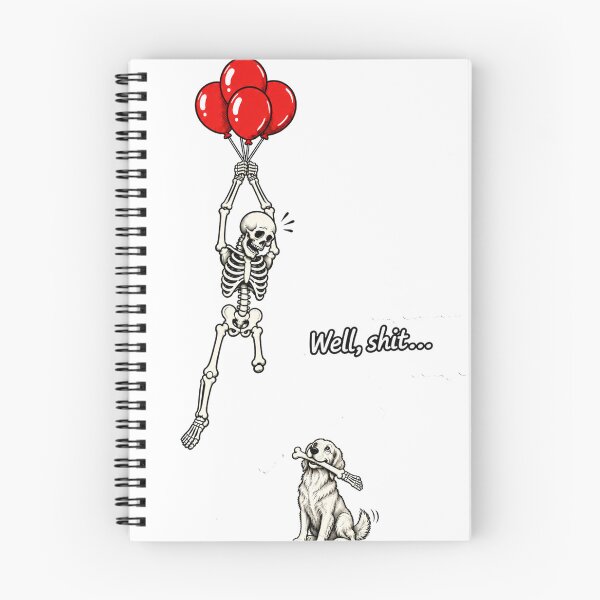 Item preview, Well Shit Skeleton Balloon Dog Disaster designed and sold by KireVeronica.