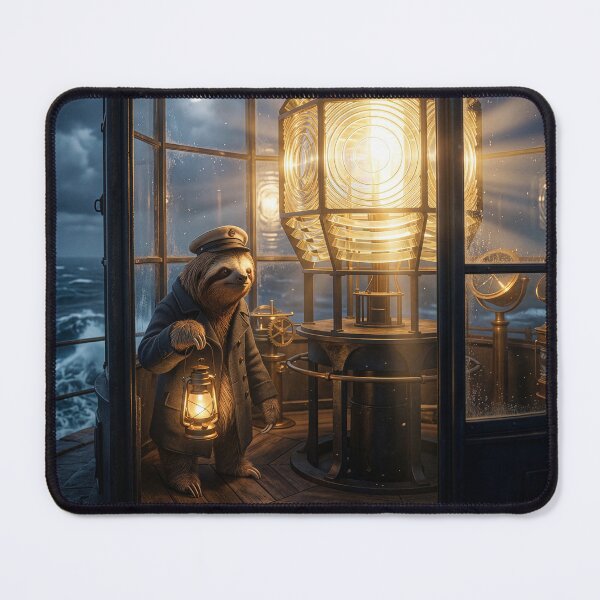 Item preview, The Lonely Life of a Sloth Lighthouse Keeper designed and sold by Tridentulus.