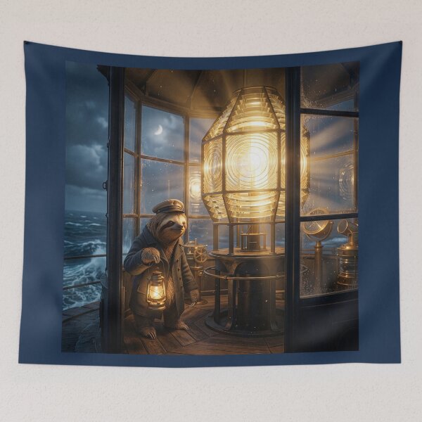Item preview, The Lonely Life of a Sloth Lighthouse Keeper designed and sold by Tridentulus.