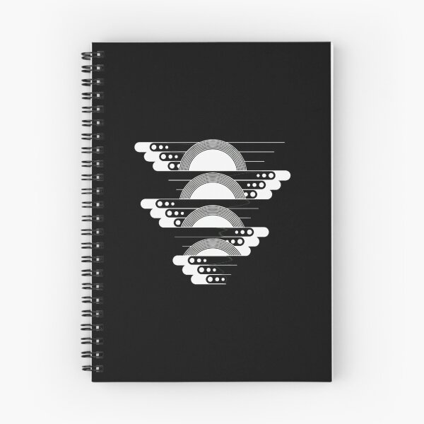 Item preview, Abstract Geometric Repeating Waves with Circles designed and sold by helencacu.