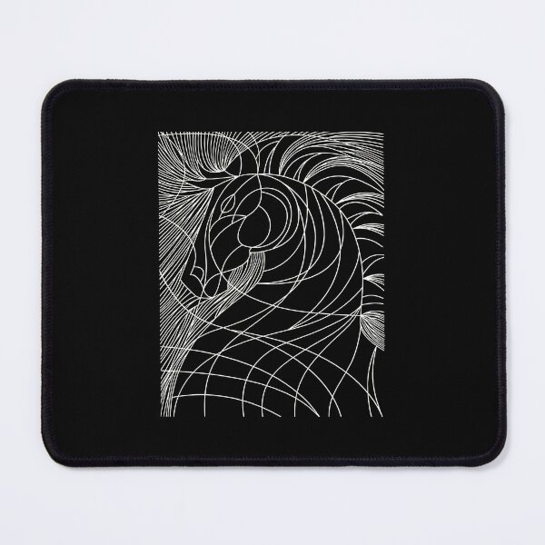 Item preview, Abstract Horse Head Line Art designed and sold by fetzrolfs.