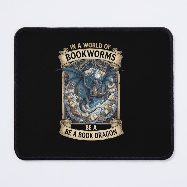 Item preview, Book Dragon Bookworm Fantasy Reader Gift designed and sold by Ostericaimusa.