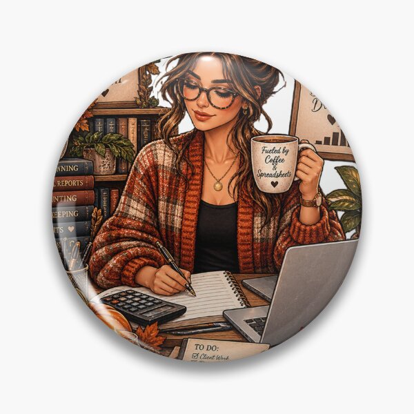 Item preview, Bookkeeper Accountant Fall Budget Planner Work From Home designed and sold by FestivityFinds.