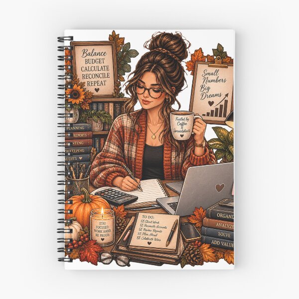Item preview, Bookkeeper Accountant Fall Budget Planner Work From Home designed and sold by FestivityFinds.