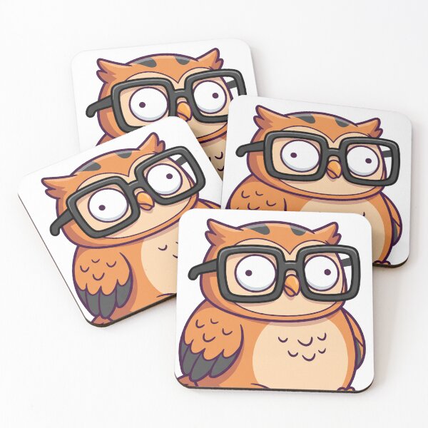 Item preview, Overthinking Owl Funny Cute Nerd Design designed and sold by NzrProcreate.