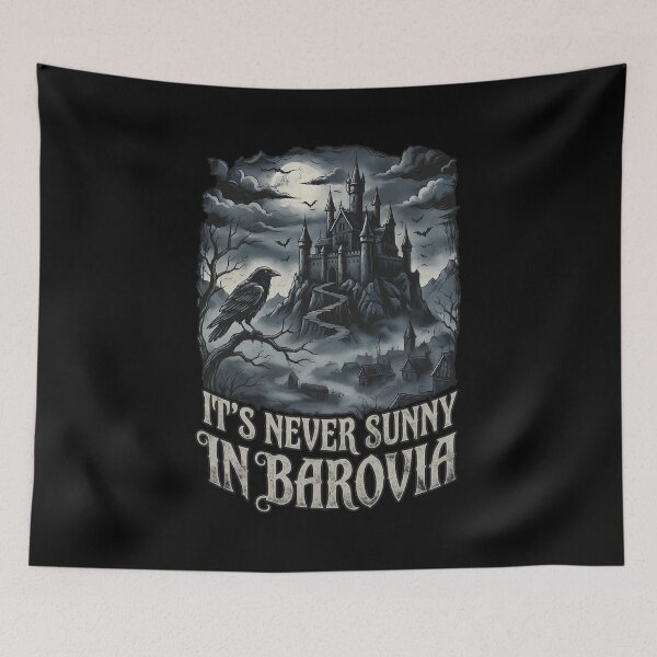 Item preview, Gothic Castle Raven Never Sunny Barovia  designed and sold by ALISOERICKSONS.