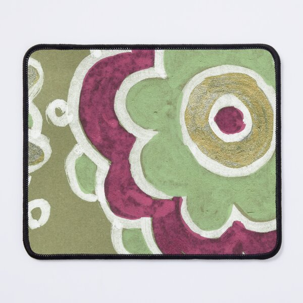 Item preview, Olive Green Folk Floral Pattern designed and sold by Fani*.