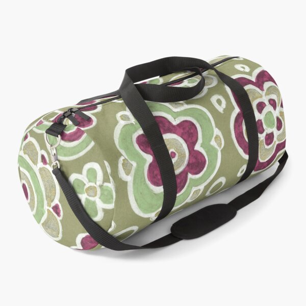 Item preview, Olive Green Folk Floral Pattern designed and sold by Fani*.