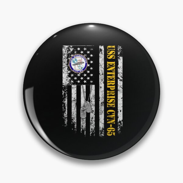 Item preview, USS Enterprise CVN-65 Distressed American Flag Veteran Dog Tag Design designed and sold by Osstaramilua.