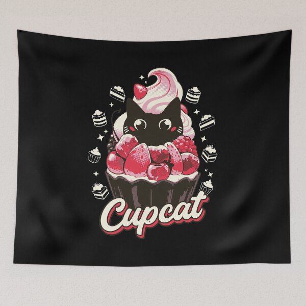 Item preview, Cupcat Cute Cat Dessert Mashup  designed and sold by ALISOERICKSONS.