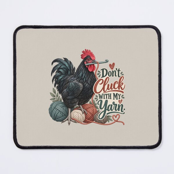 Item preview, Funny Chicken Crochet Design | Yarn Lover Farmhouse Graphic designed and sold by SASS-Crochet.