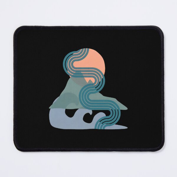 Item preview, Abstract Mountain Sun Wave Path Design designed and sold by helencacu.