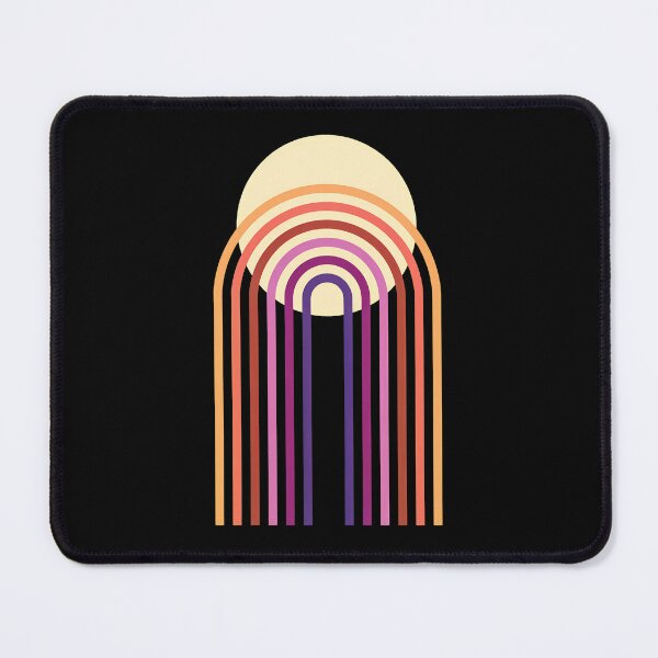 Item preview, Abstract Retro Arch Rainbow Sun Design designed and sold by bezaperina.