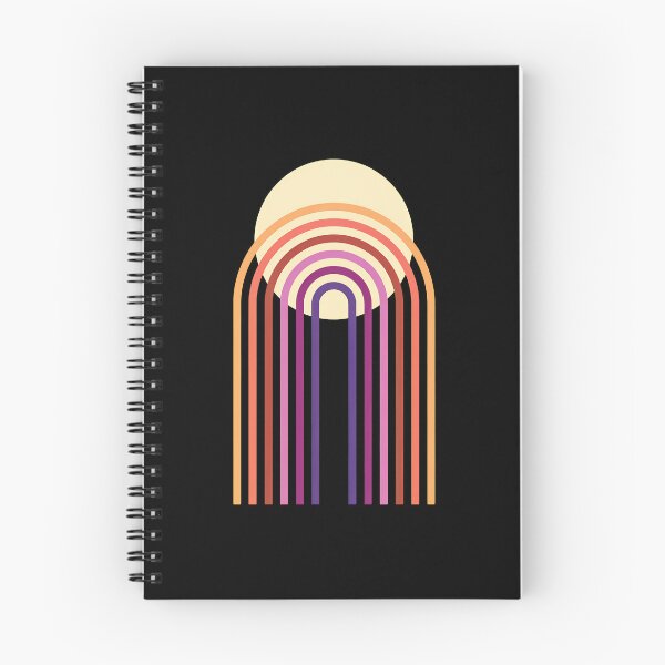 Item preview, Abstract Retro Arch Rainbow Sun Design designed and sold by bezaperina.