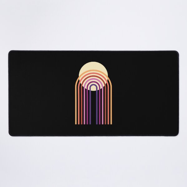 Item preview, Abstract Retro Arch Rainbow Sun Design designed and sold by bezaperina.