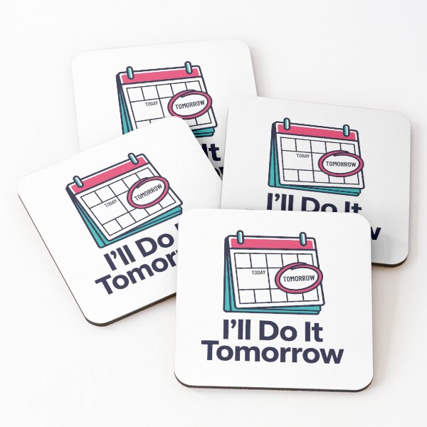 Item preview, I'll Do It Tomorrow T-Shirt designed and sold by rkgrafix.