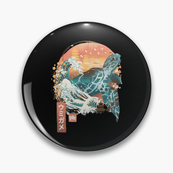 Item preview, Sea Turtle Ukiyo-e Wave Japan Art designed and sold by ALISOERICKSONS.