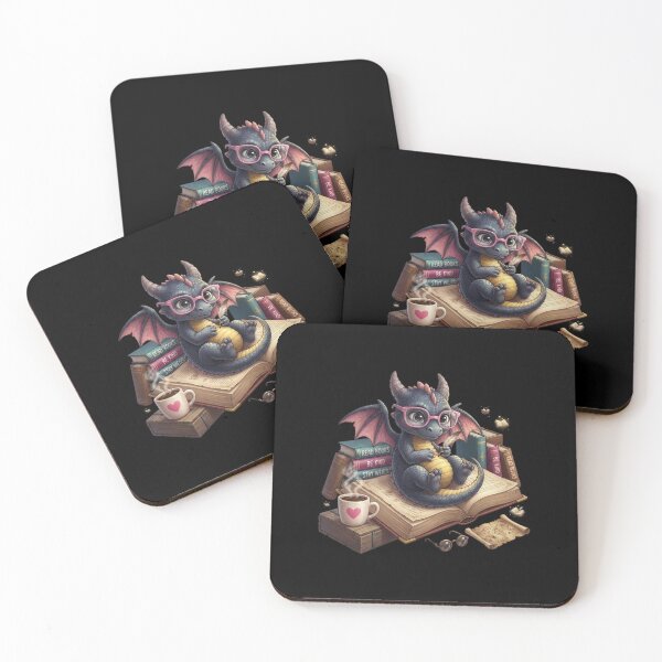 Item preview, Cute Book Dragon Reading Fantasy Book Lover Design designed and sold by Ostericaimusa.