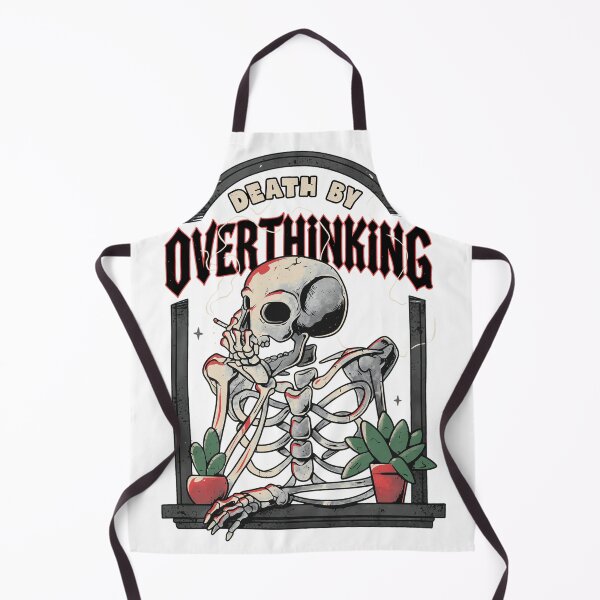 Item preview, Death By Overthinking Skeleton Window designed and sold by Tristayer.