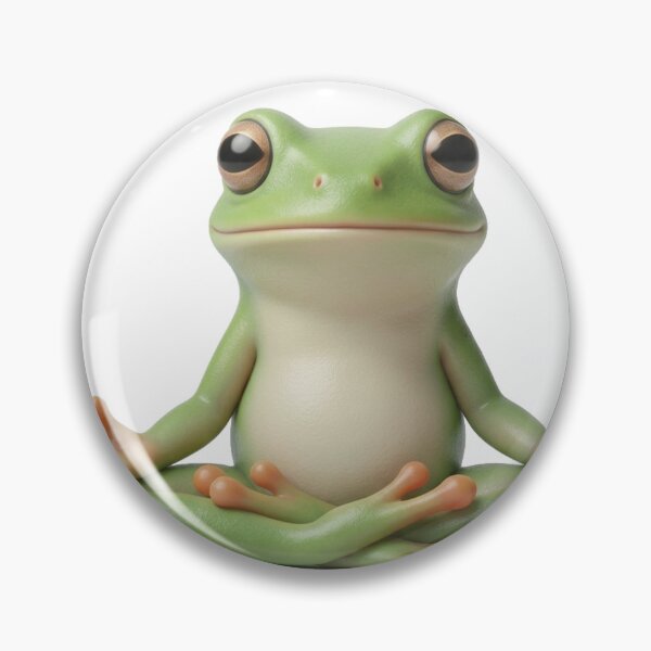 Item preview, Meditating Frog in Zen Pose designed and sold by meghnad.