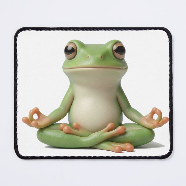 Item preview, Meditating Frog in Zen Pose designed and sold by meghnad.